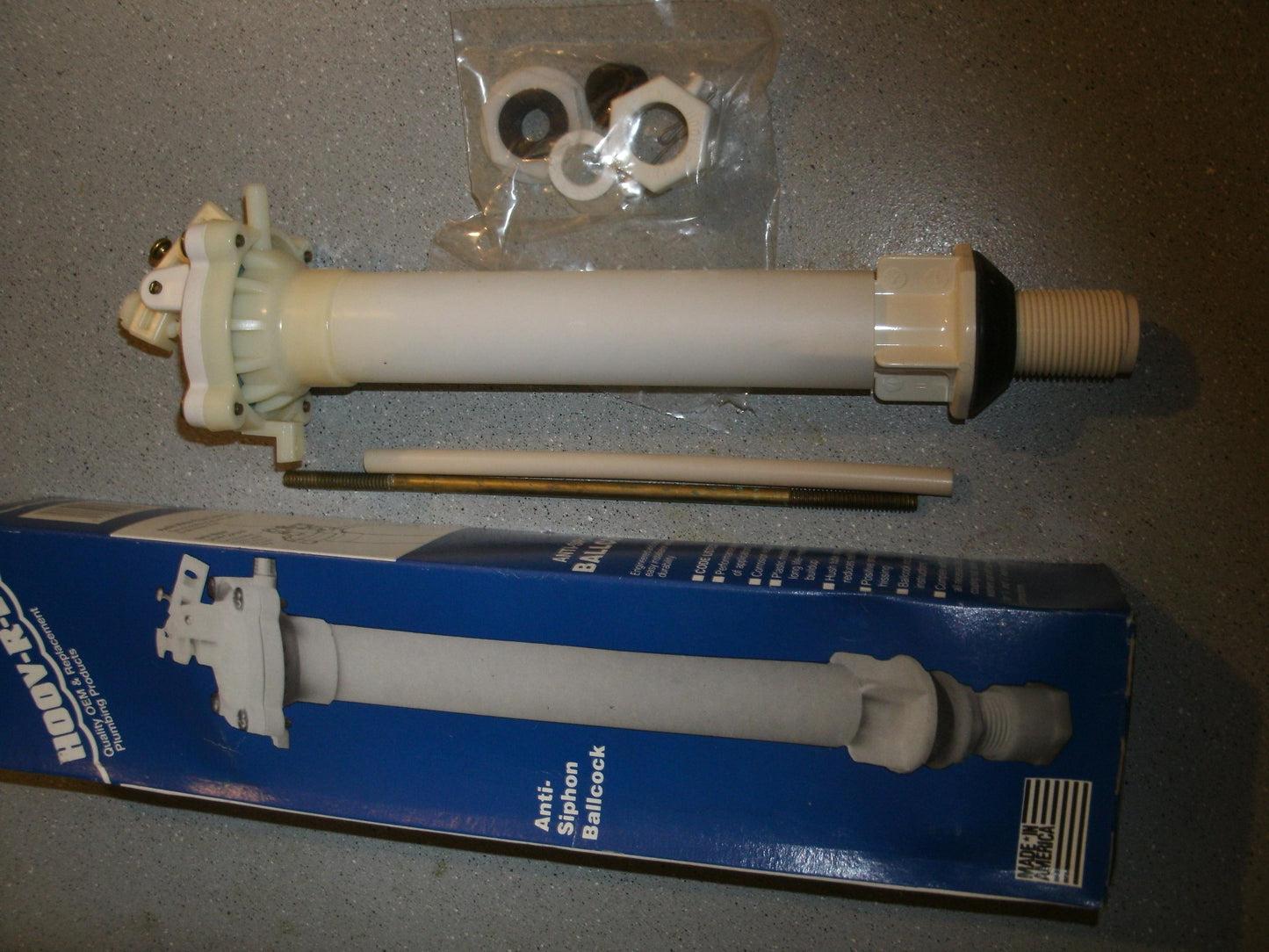 Hoov-R-Line 910004 Anti Siphon Ballcock. 10". New.