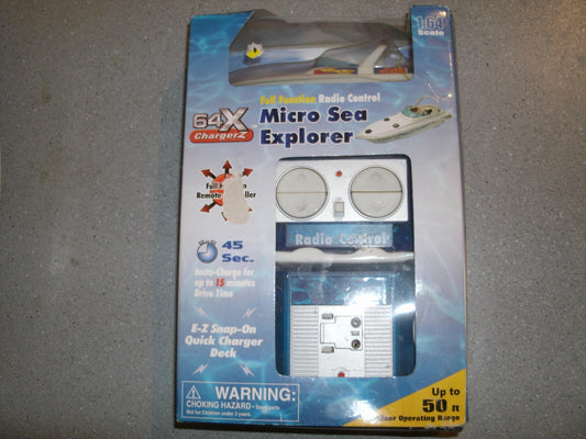 Micro Sea Explorer Boat. 1:64 Scale. Radio Controlled. New.