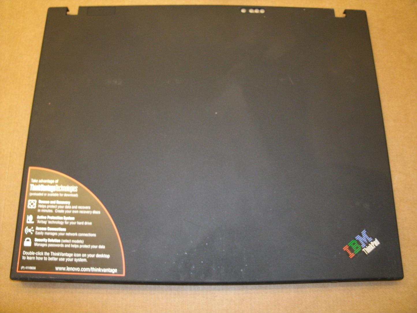 IBM Lenovo ThinkPad 26R9414 T60 LCD Back Bezel Cover. Used.
