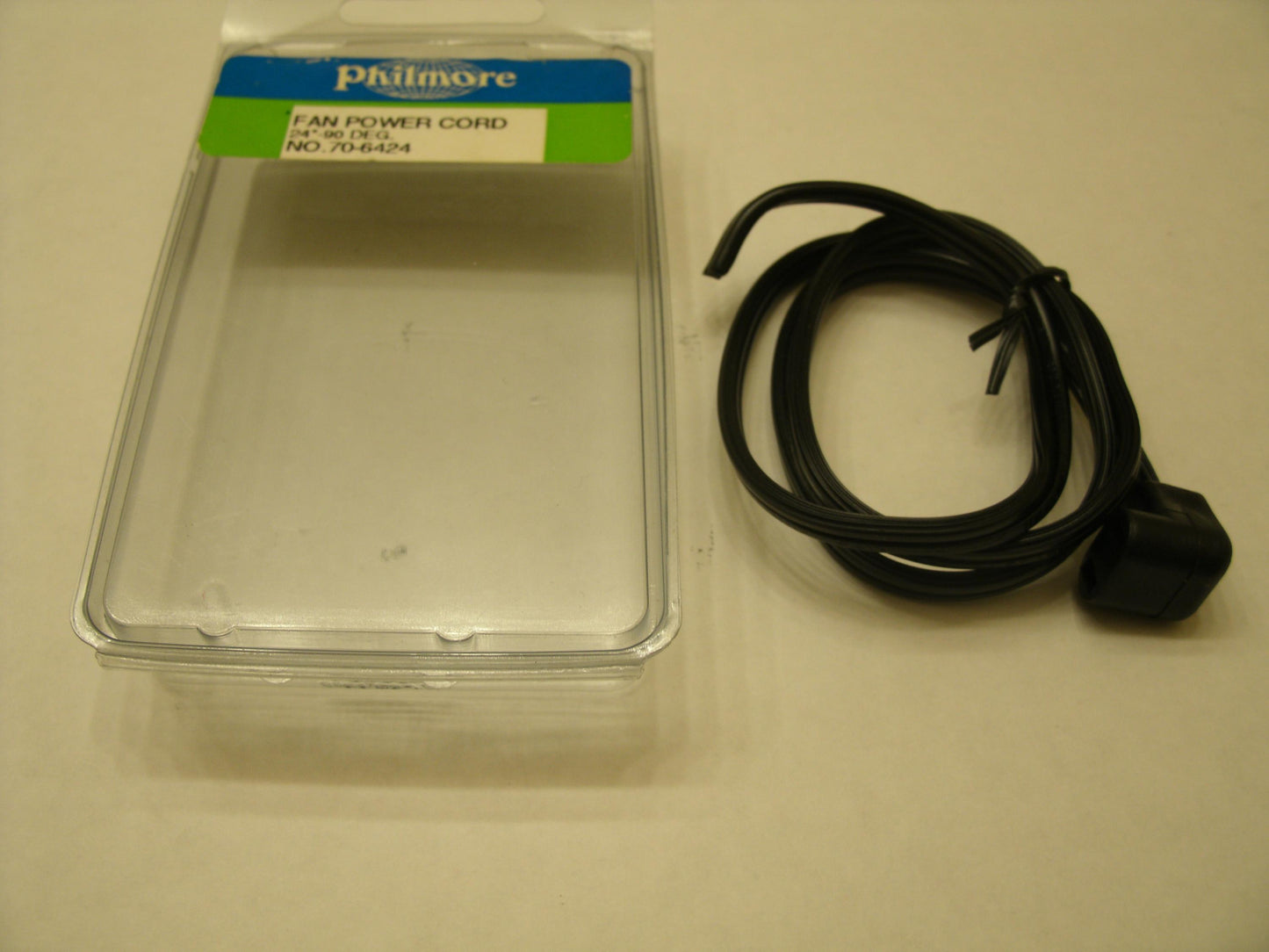 Philmore NO. 70-6424 Power Fan Cord. New. 90 Degree Angle.