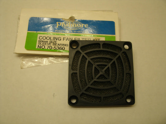 Philmore 70-5360 Cooling Fan Filter Kit. 60mm. New.