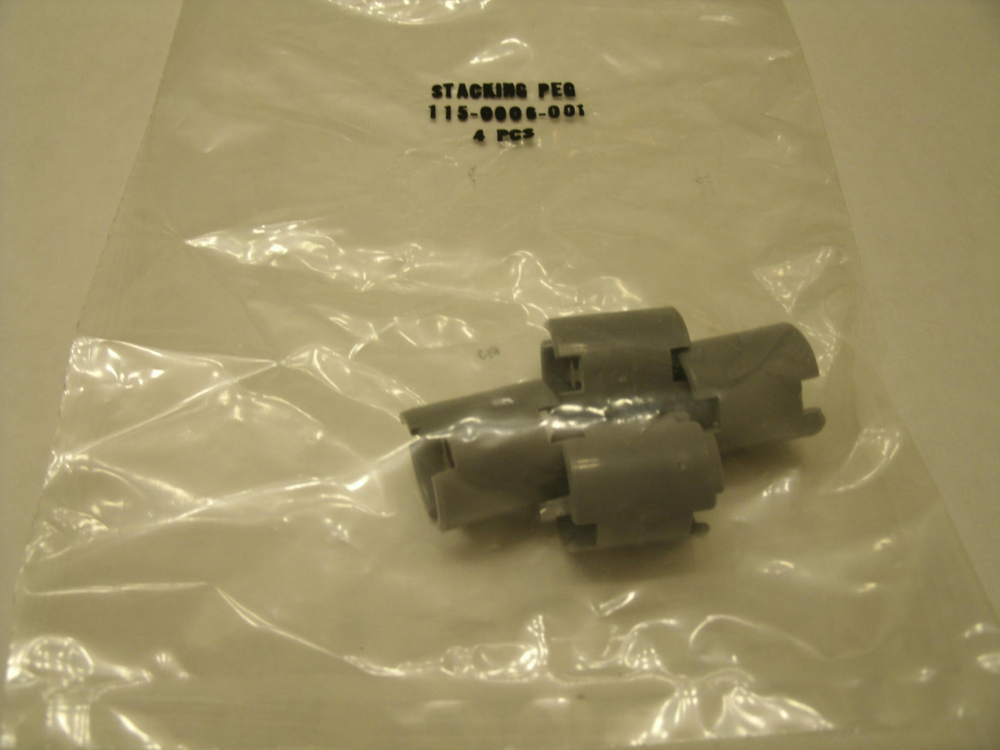Stacking Pegs 115-0006-001. 4 Per Bag. New.