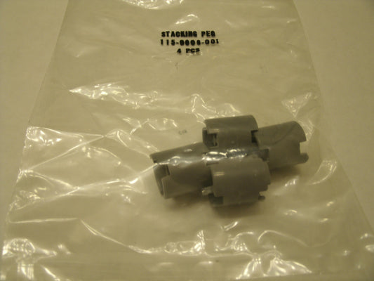 Stacking Pegs 115-0006-001. 4 Per Bag. New.