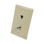 Suttle SE-2-2021-52 RJ-11 Coaxial Port. Ivory. New.