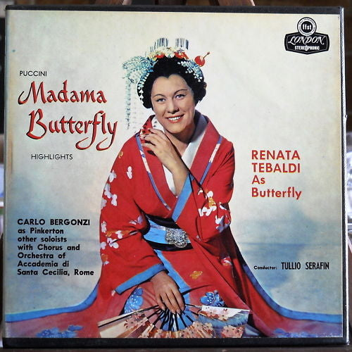 Puccini Madama Butterfly Highlights. 4 Track Tape. Used.