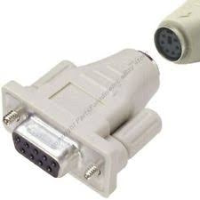 MiniDin6 PS/2 Female to DB9 Serial Female Mouse Adapter.