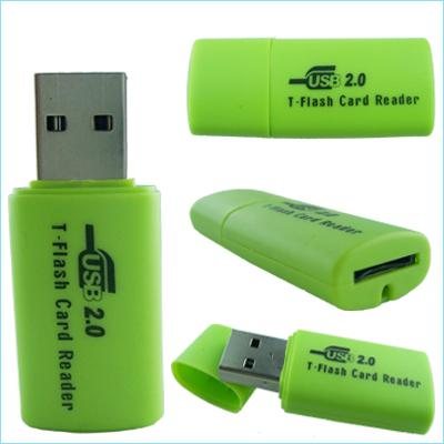 USB 2.0 Micro SD T-Flash TF Card Reader. New.