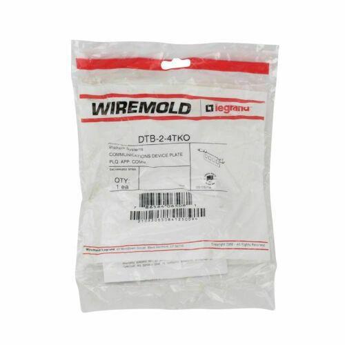 Wiremold DTB-2-4TKO Communications Device Plate. New. (43)