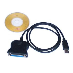 USB to Printer 25 Pin Female Parallel Adapter Cable. New